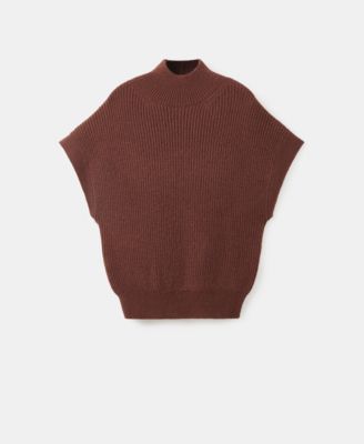 Women's Perkins-Neck Short-Sleeved Sweater