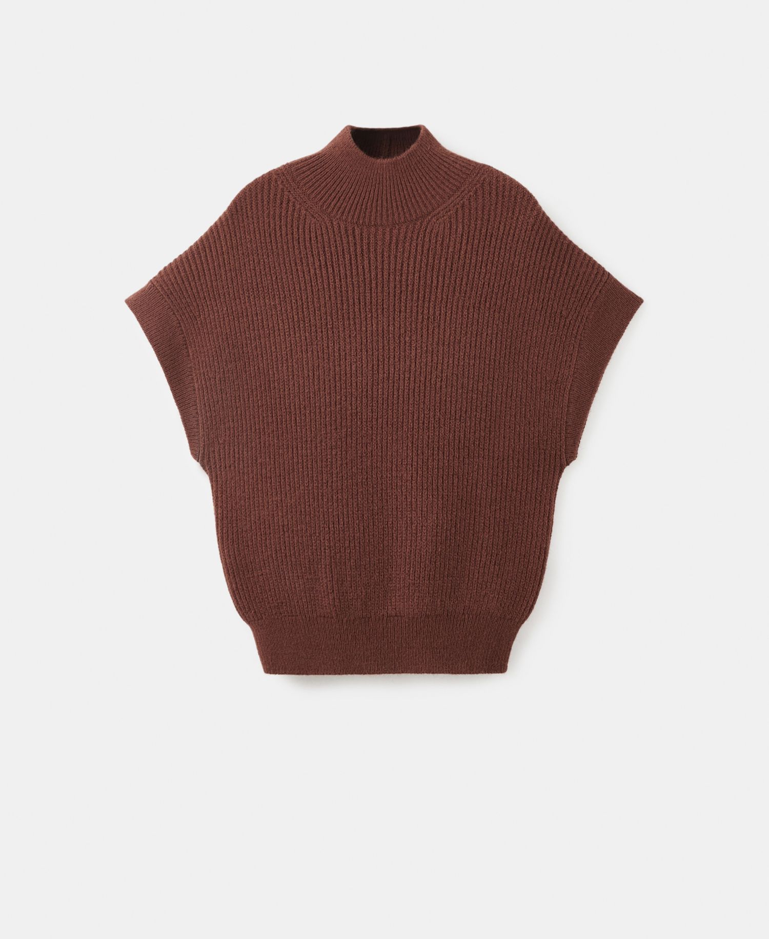 Women's Perkins-Neck Short-Sleeved Sweater
