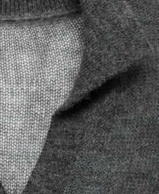 Women's Semi-Transparent Polo-Neck Sweater