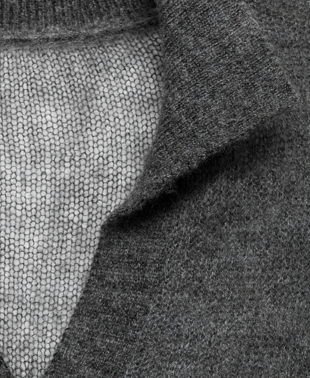 Mango Women's Semi-Transparent Polo-Neck Sweater