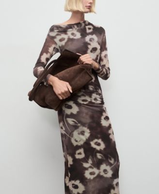 Women's Asymmetrical Floral Print Dress