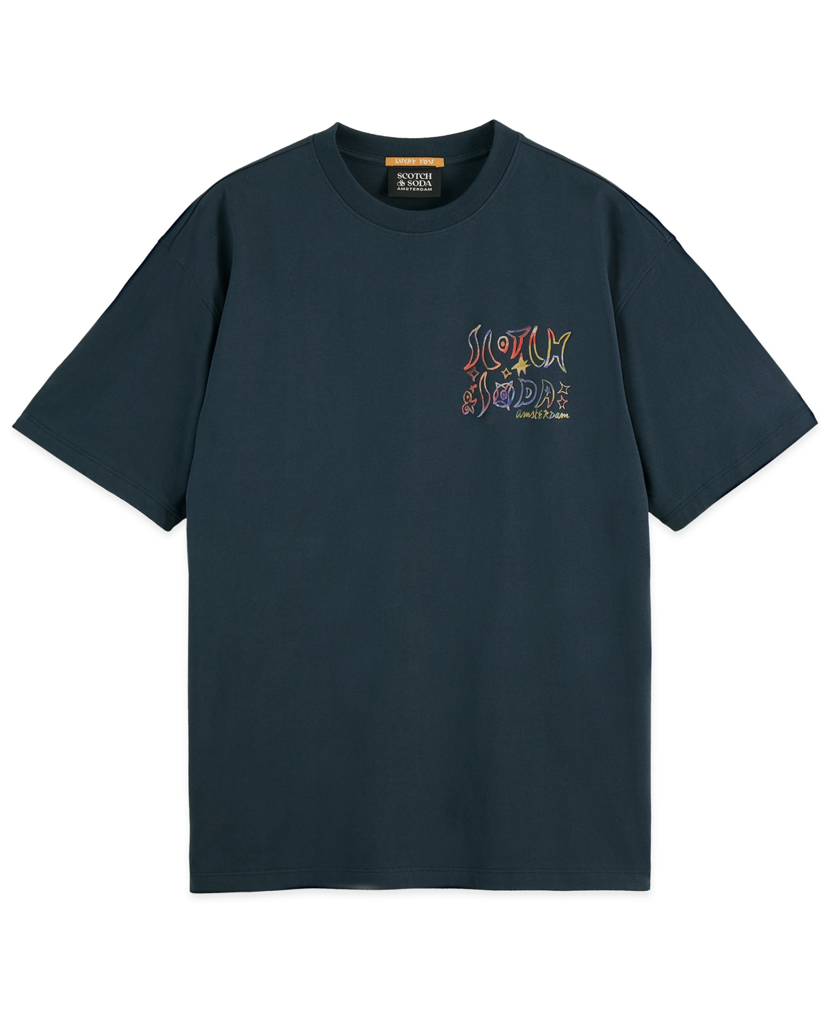 Scotch & Soda Men's Front and Back Artwork Short-Sleeve T-Shirt