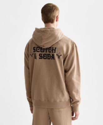 Men's Front and Back Artwork Hooded Sweatshirt