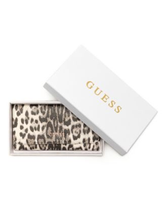 Boxed Tinsley Leopard Print Slim Clutch