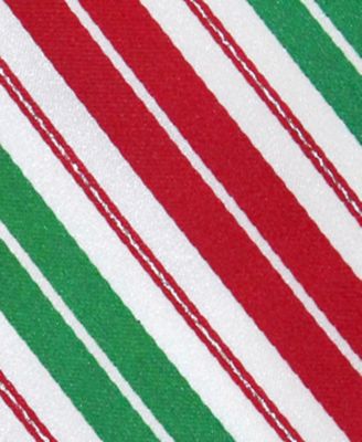 Men's Candy Cane Pattern Slim Tie