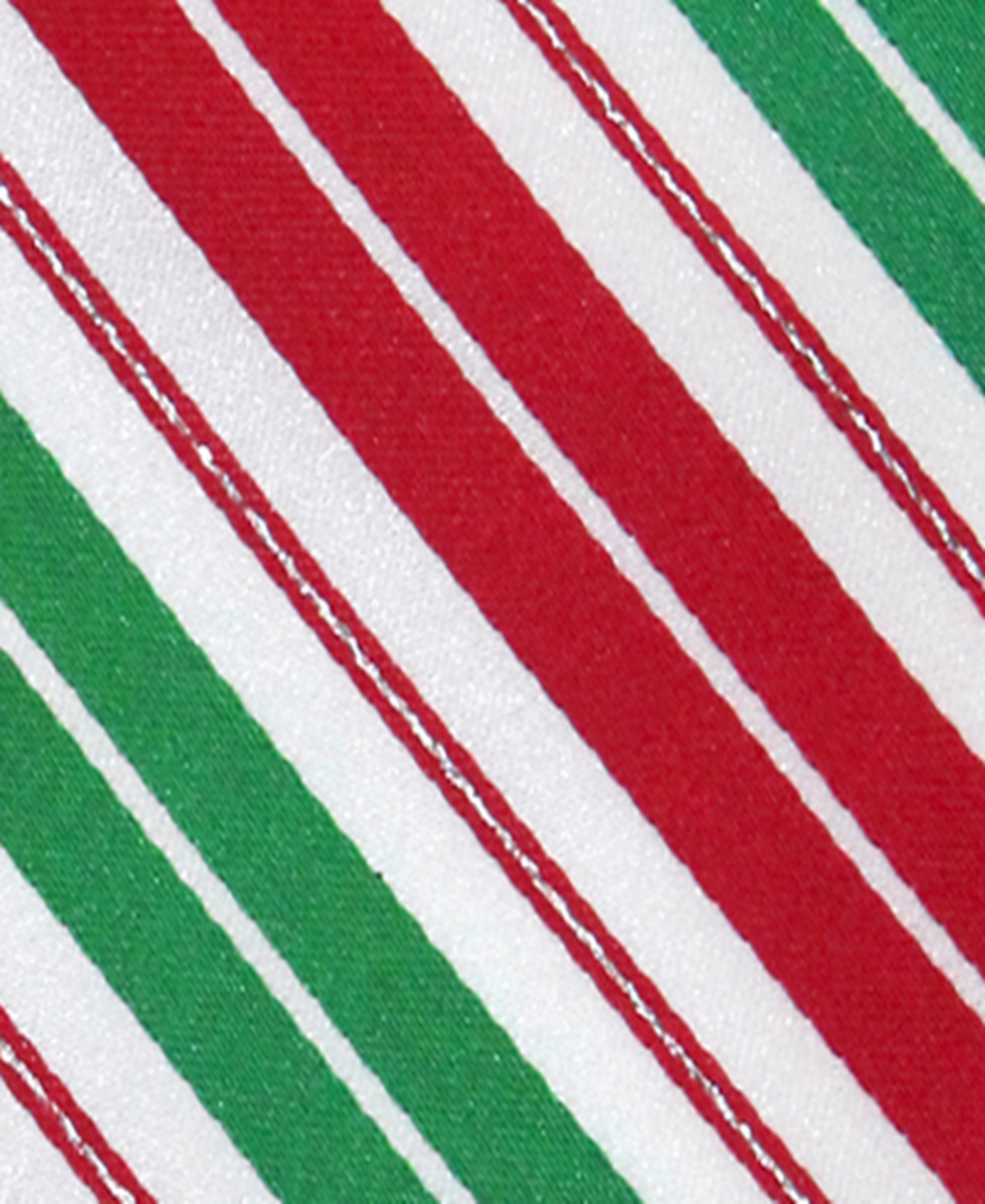 Hallmark Holiday Traditions Men's Candy Cane Pattern Slim Tie In Red