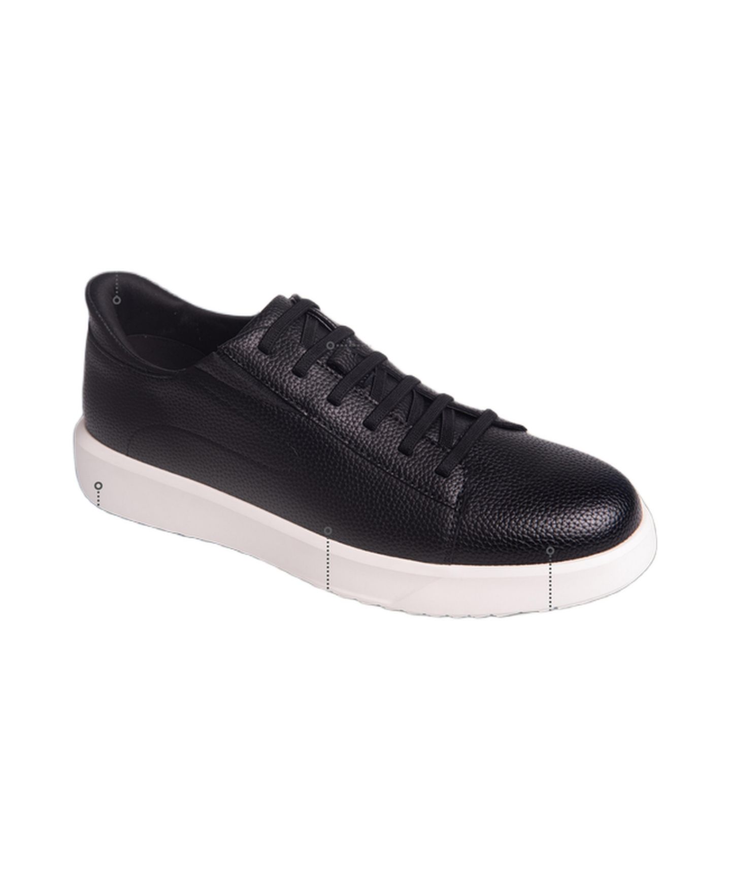Мужские кроссовки Marc Joseph New York River St Hands-Free Slip On Technology Leather Fashion, цвет: Чёрный кожаный — фото 3