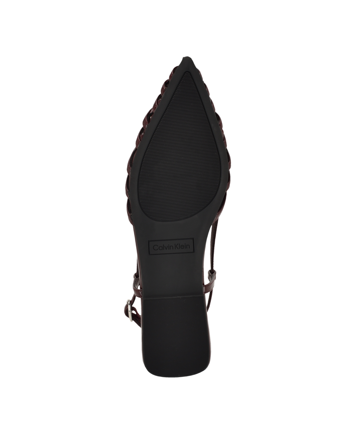 Calvin Klein Glessia Slingback Flat In Red