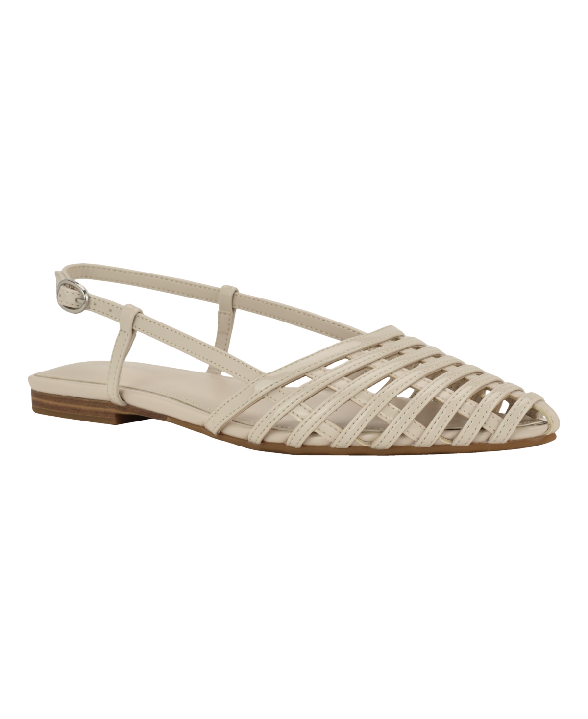 Calvin Klein Glessia Slingback Flat In White