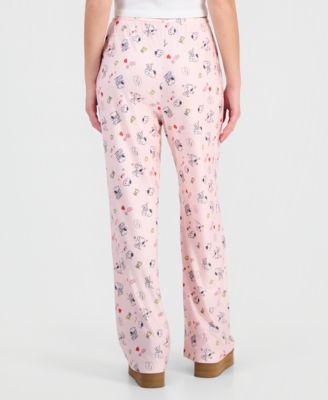 Juniors' Snoopy Valentine's Day Brushed Jersey Lounge Pants