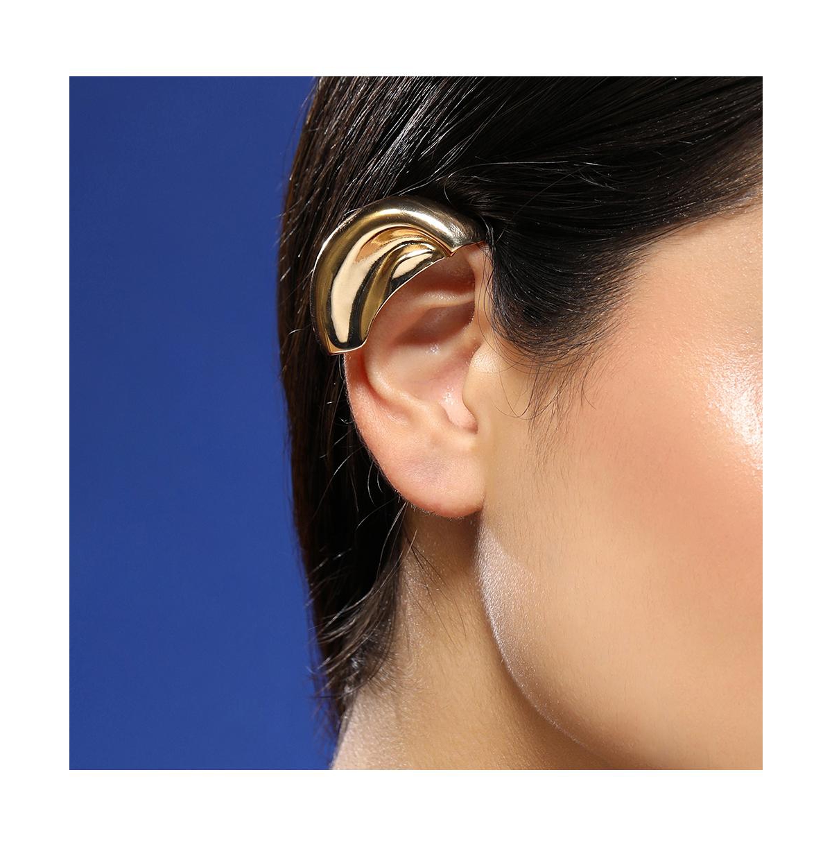 Women's The Metallic-Mold Cuff Earrings - California Gold