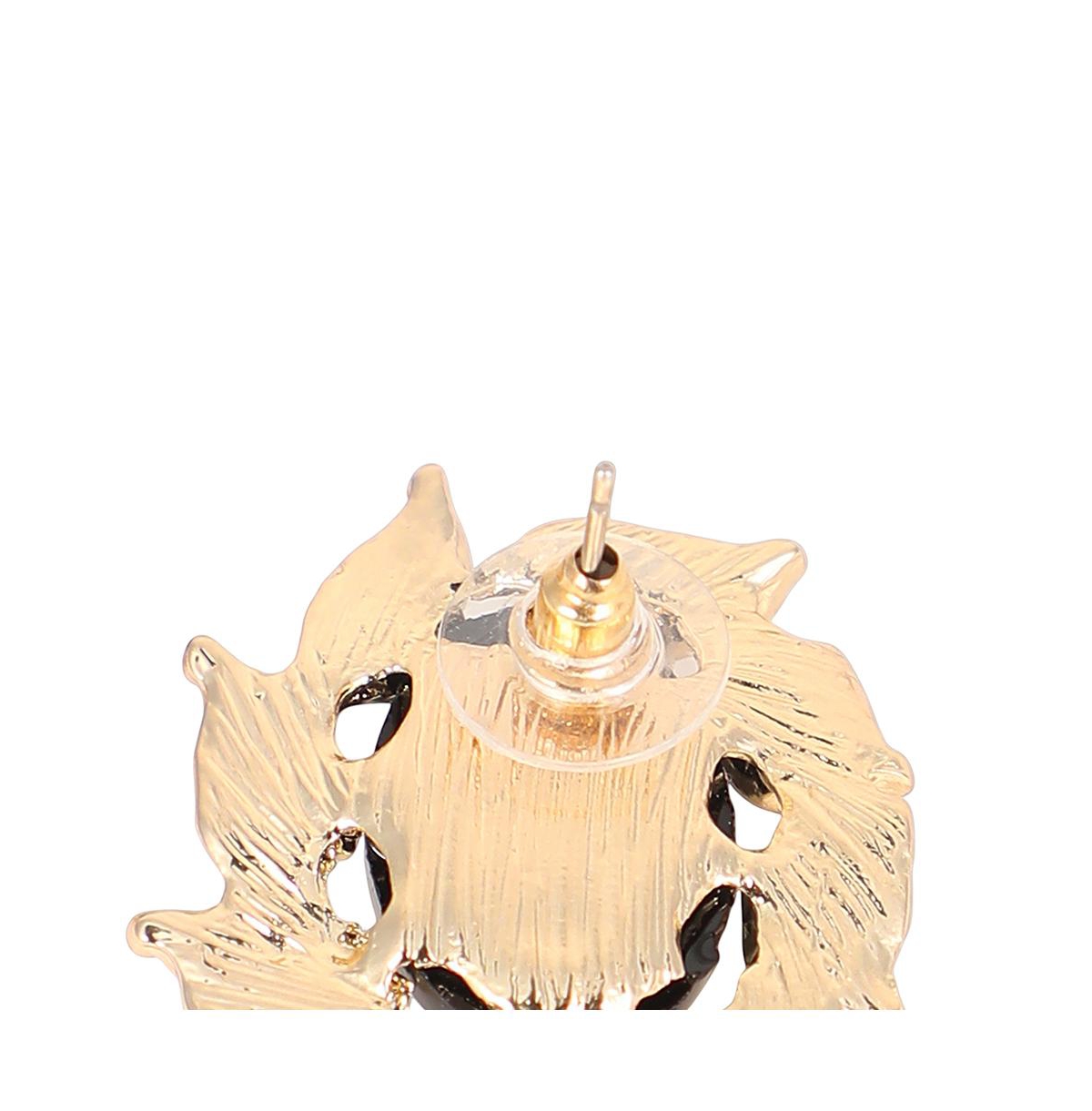 Women's The Victorian-Foliage Stud Earrings - Antique Gold