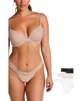 Hunkemoller Women's 3 Pack Madison Thong