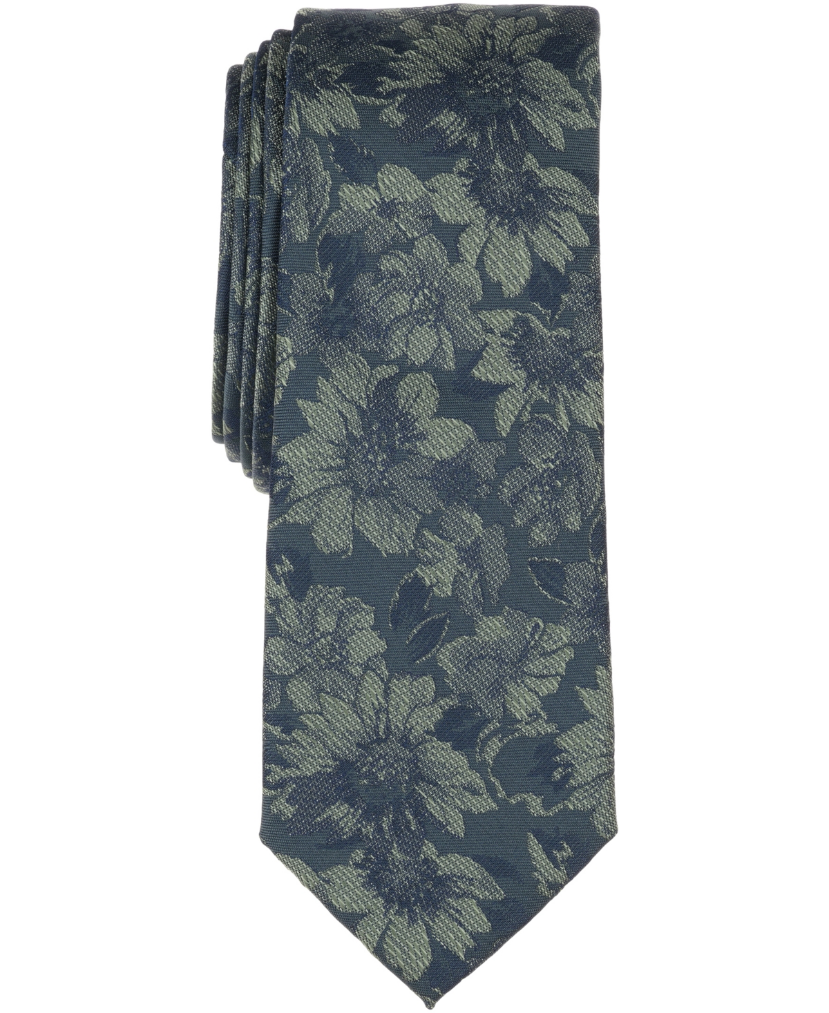 Bar Iii Men's Amber Skinny Floral Tie, Created for Macy's