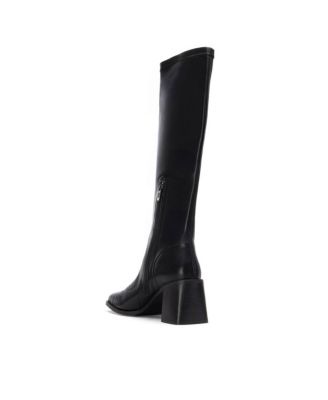 Women's, Block Heel, Stretchy, Tall Boots