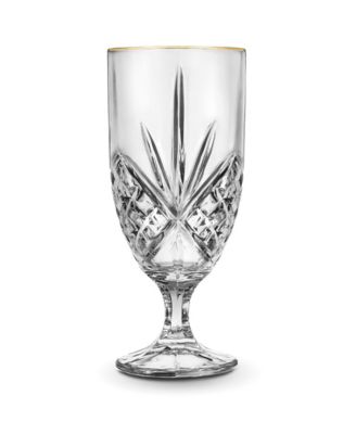 Dublin Gold Rim Iced Tea Glasses, Set of 4