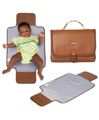 Kids Diaper Bag Backpack, Spacious & Stylish Bag & Changing Pad Leather