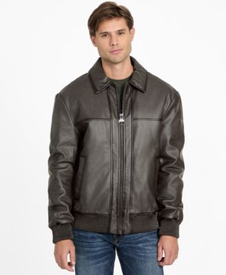 Men's Vintage Faux Leather Jacket