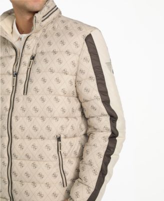 Men's Regular-Fit Color-Block Puffer Jacket