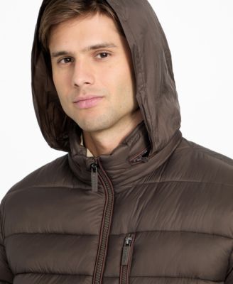Men's Regular-Fit Color-Block Puffer Jacket