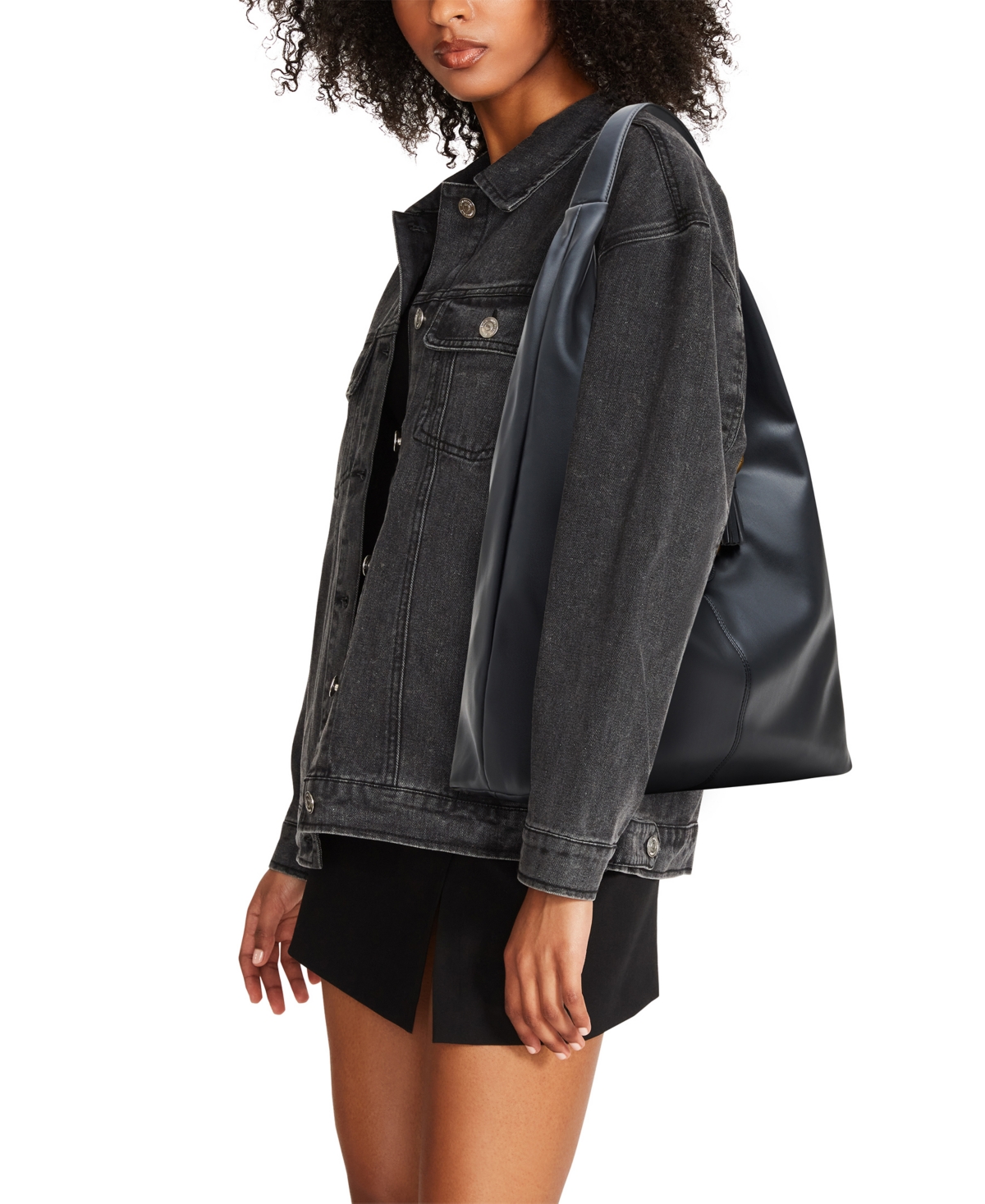 Steve Madden Bbronwyn Large Hobo Bag In Black