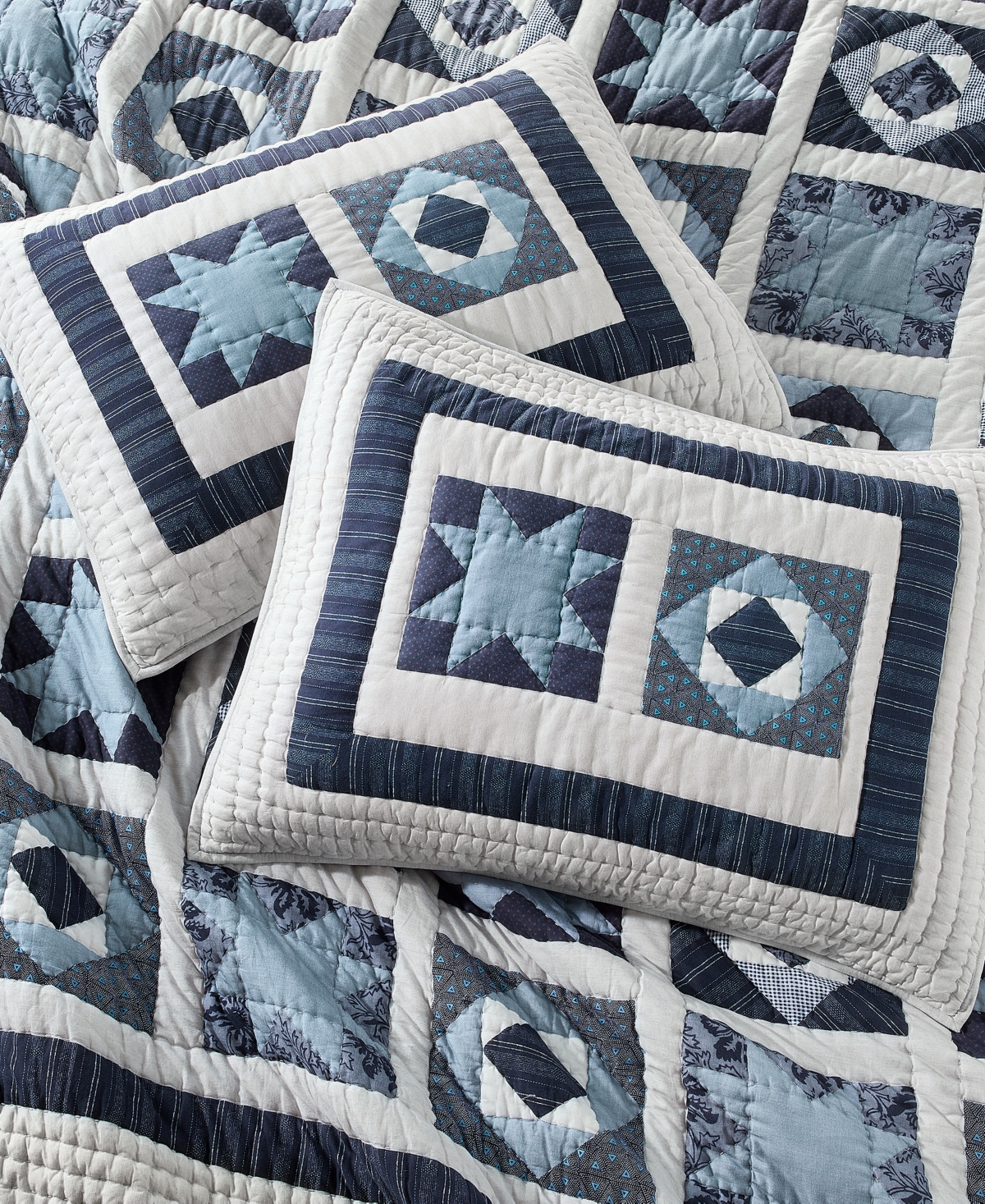 Charter Club Midnight Star Artisan 3-Pc. Quilt Set, Full/Queen, Macy's Exclusive