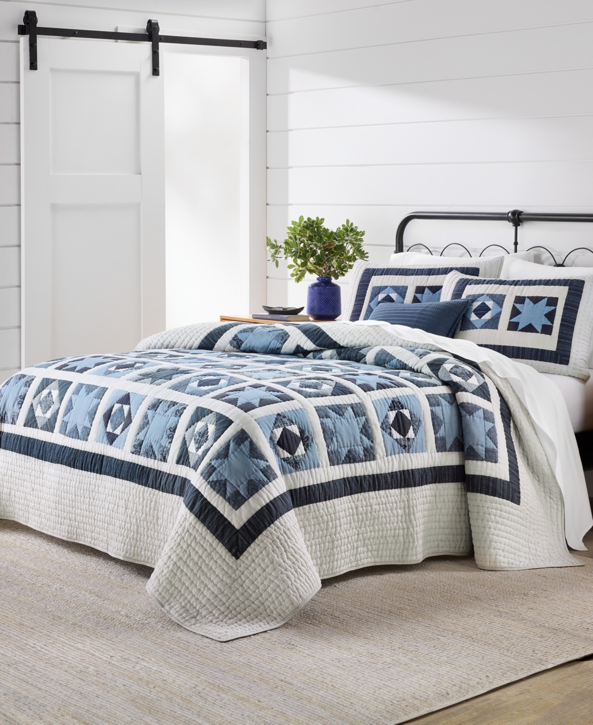 Charter Club Midnight Star Artisan 3-Pc. Quilt Set, Full/Queen, Macy's Exclusive