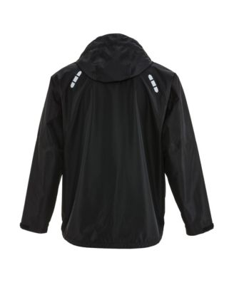 Big & Tall Lightweight Rainwear Jacket - Waterproof, Wind-Resistant, Breathable with Detachable Hood