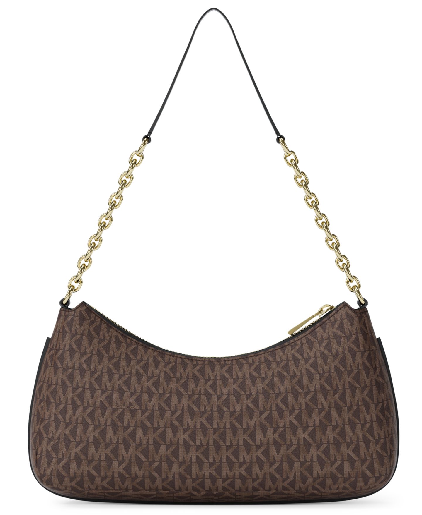 Женская сумка Michael Kors Nolita Small Chain Pouchette, цвет: Коричневый / Чёрный — фото 3