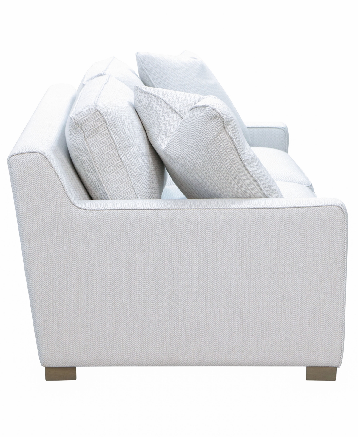 Macy's Stacia 73" Fabric Deep-seated Apartment Sofa In Silver