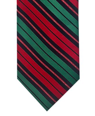 Men's Candy Cane Pattern Slim Tie