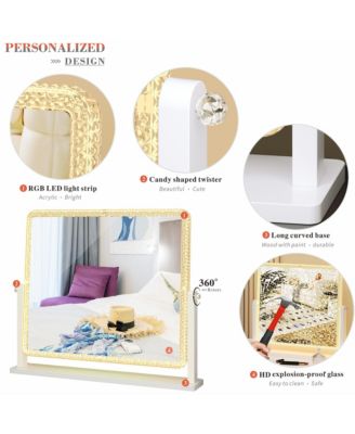 18x21" Vanity Mirror with RGB Lights & Touch Controls