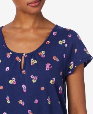 Ruffle Sleeve Keyhole Neck Gown 