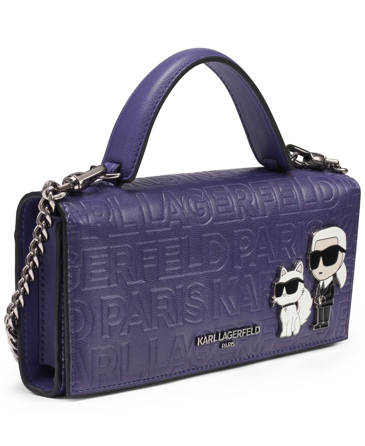 Karl Lagerfeld Meribel Top Handle Wallet In Purple