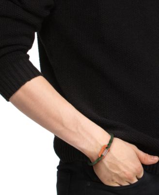 Men's Aluminum Carabiner Closure Bracelet