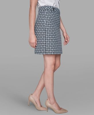 Women's Weave Print Mini Skirt