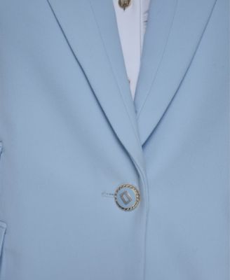 Women's One-Button Single Breasted Blazer Jacket