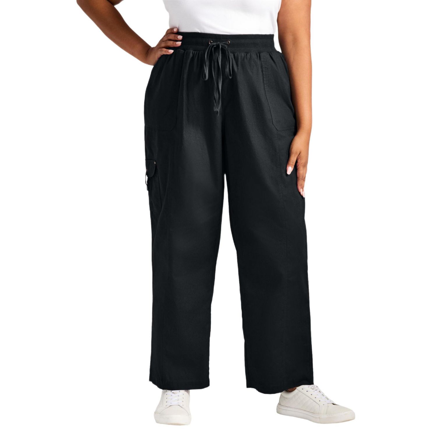 Women's Plus Size Cotton Cargo Pant