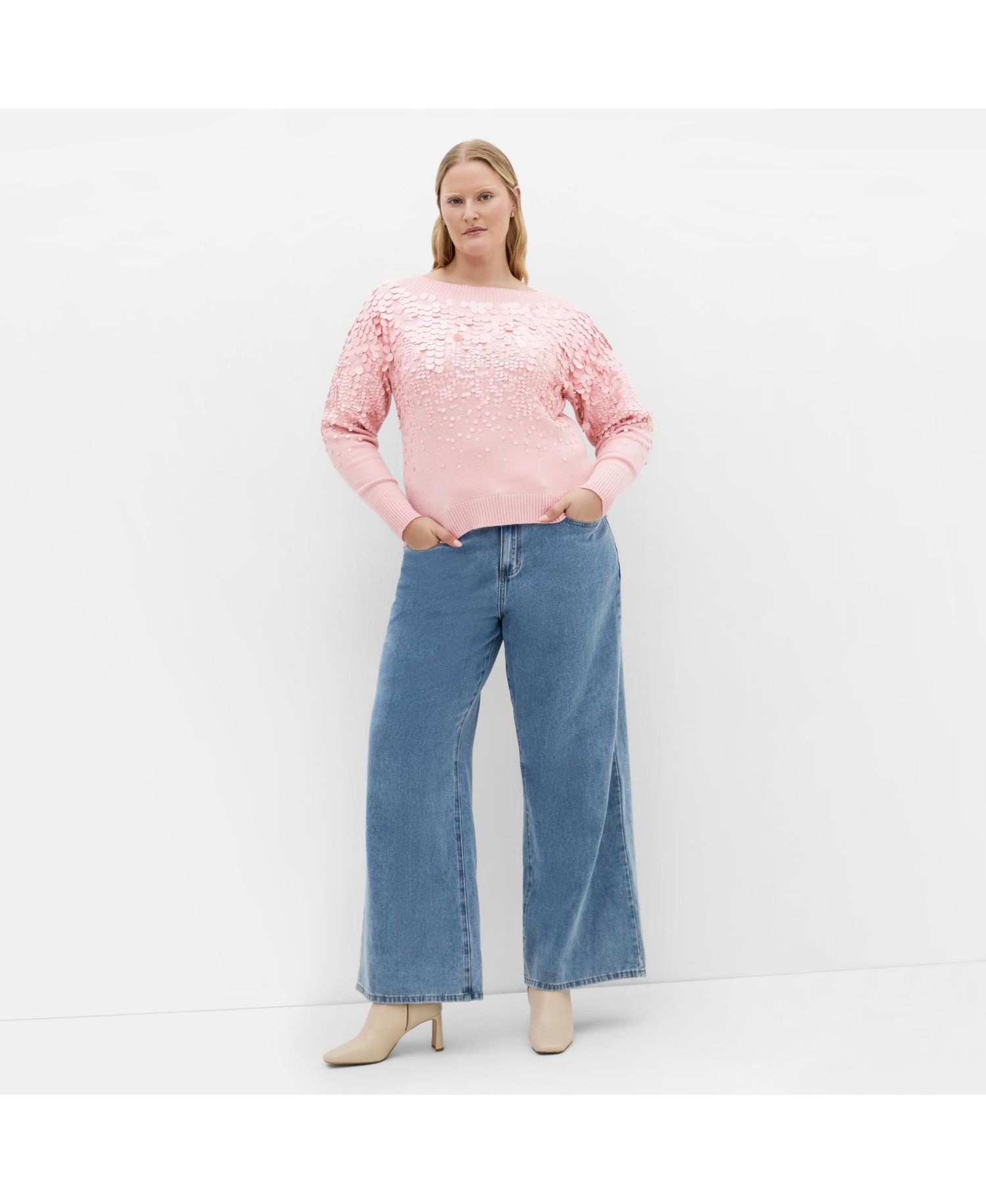 Plus Size Braylin Sequin Jumper