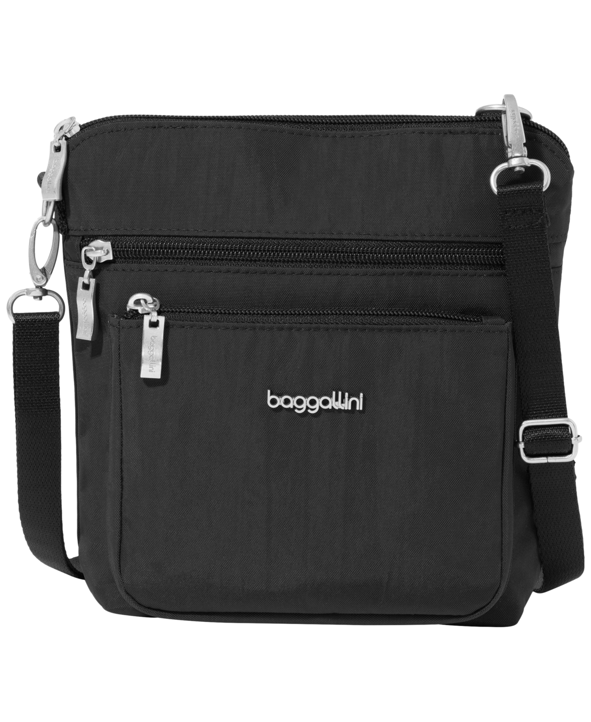 Baggallini Modern Pocket Adjustable Strap Crossbody Bag In Black