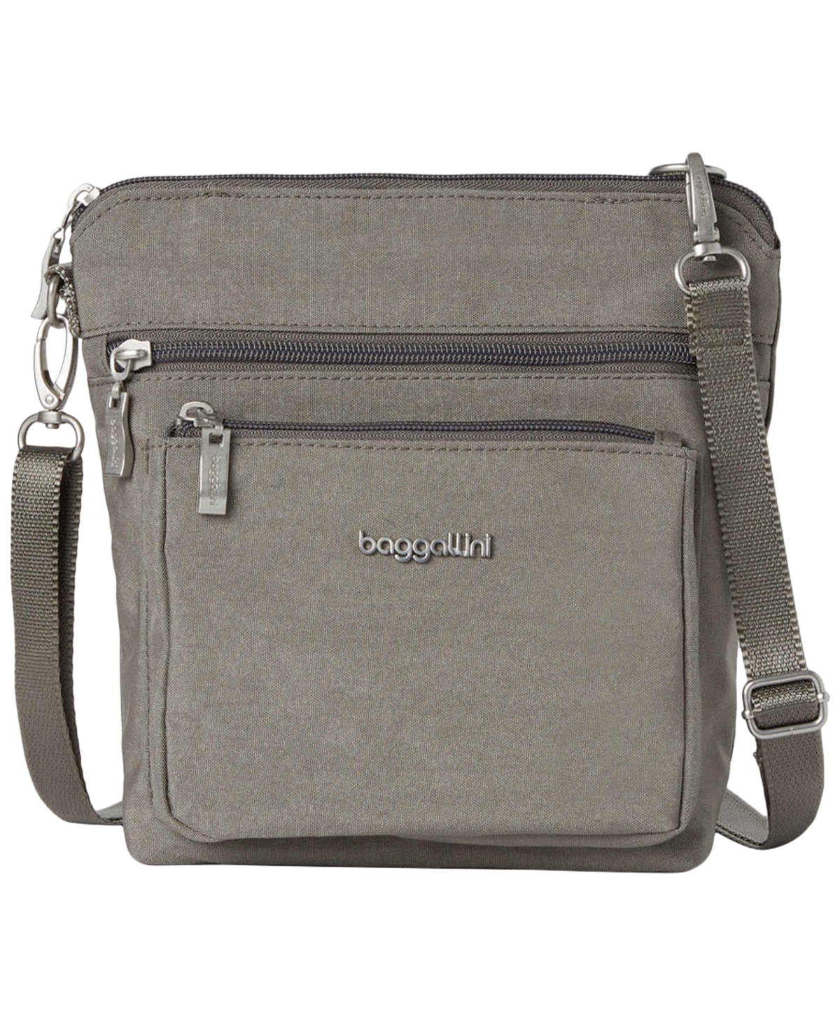 Baggallini Modern Pocket Adjustable Strap Crossbody Bag In Gray