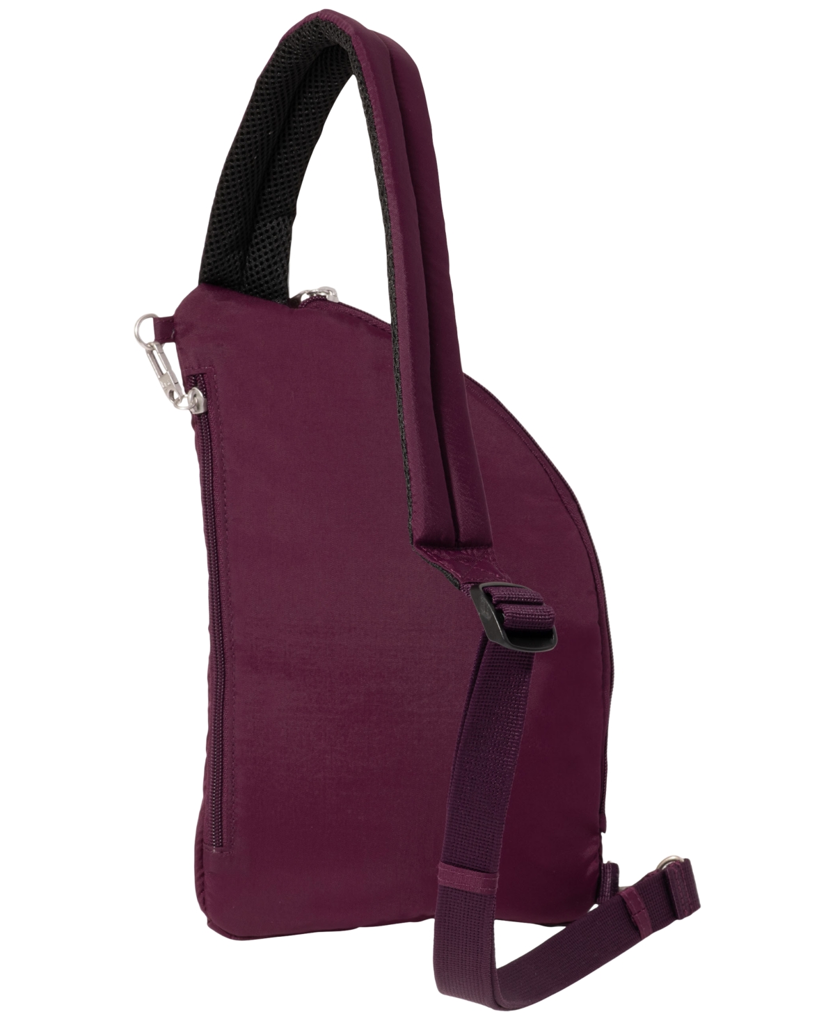 Baggallini Securtex Anti-theft Half Moon Sling In Purple