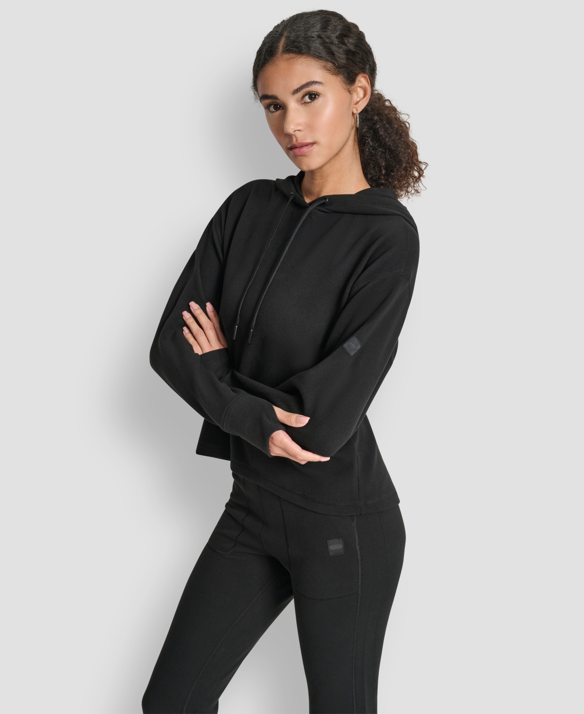 Dkny Women's Transcend Thermal Pull-On Hoodie