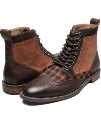 Men's Finnegan Wingtip Lace-Up Boots