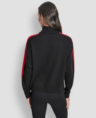 Women's Long-Sleeve Jacquard Logo Sweater