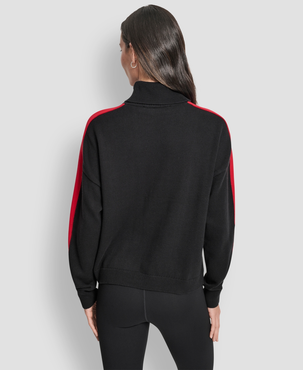 Dkny Women's Long-Sleeve Jacquard Logo Sweater