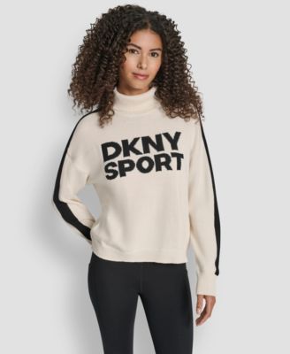 Women's Long-Sleeve Jacquard Logo Sweater