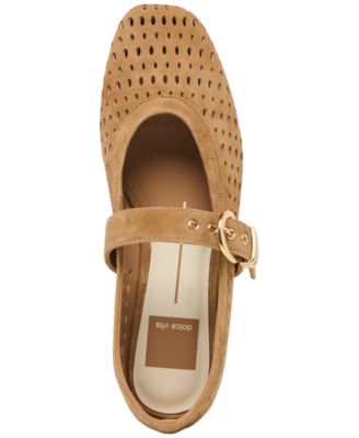 Women's Mikel Perforated Buckle Mary Jane Flats