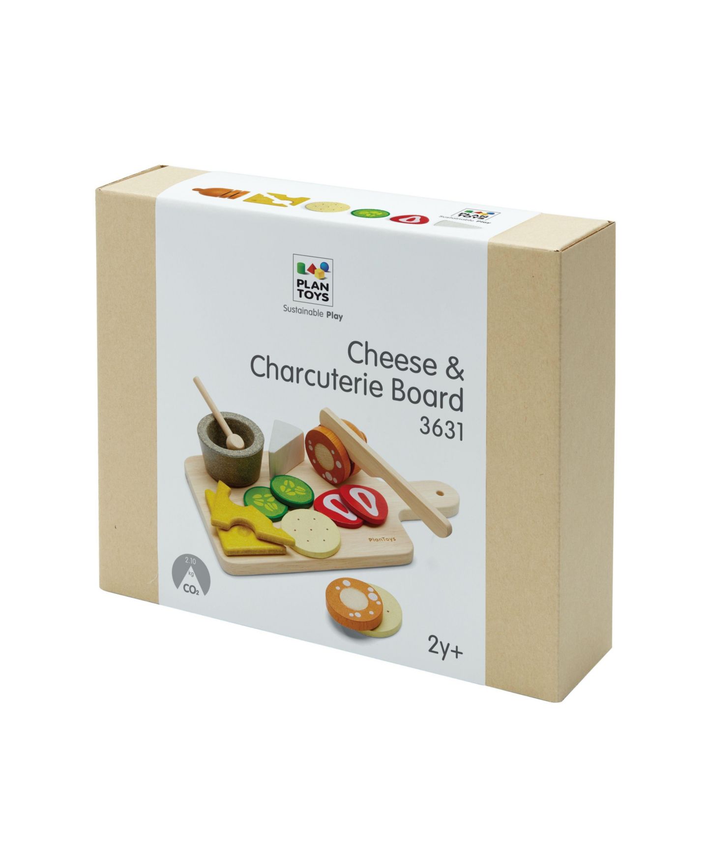 Детские игрушки PlanToys Charcuterie Board 11-Piece Set Cheese Board, Ages 2+ — фото 3