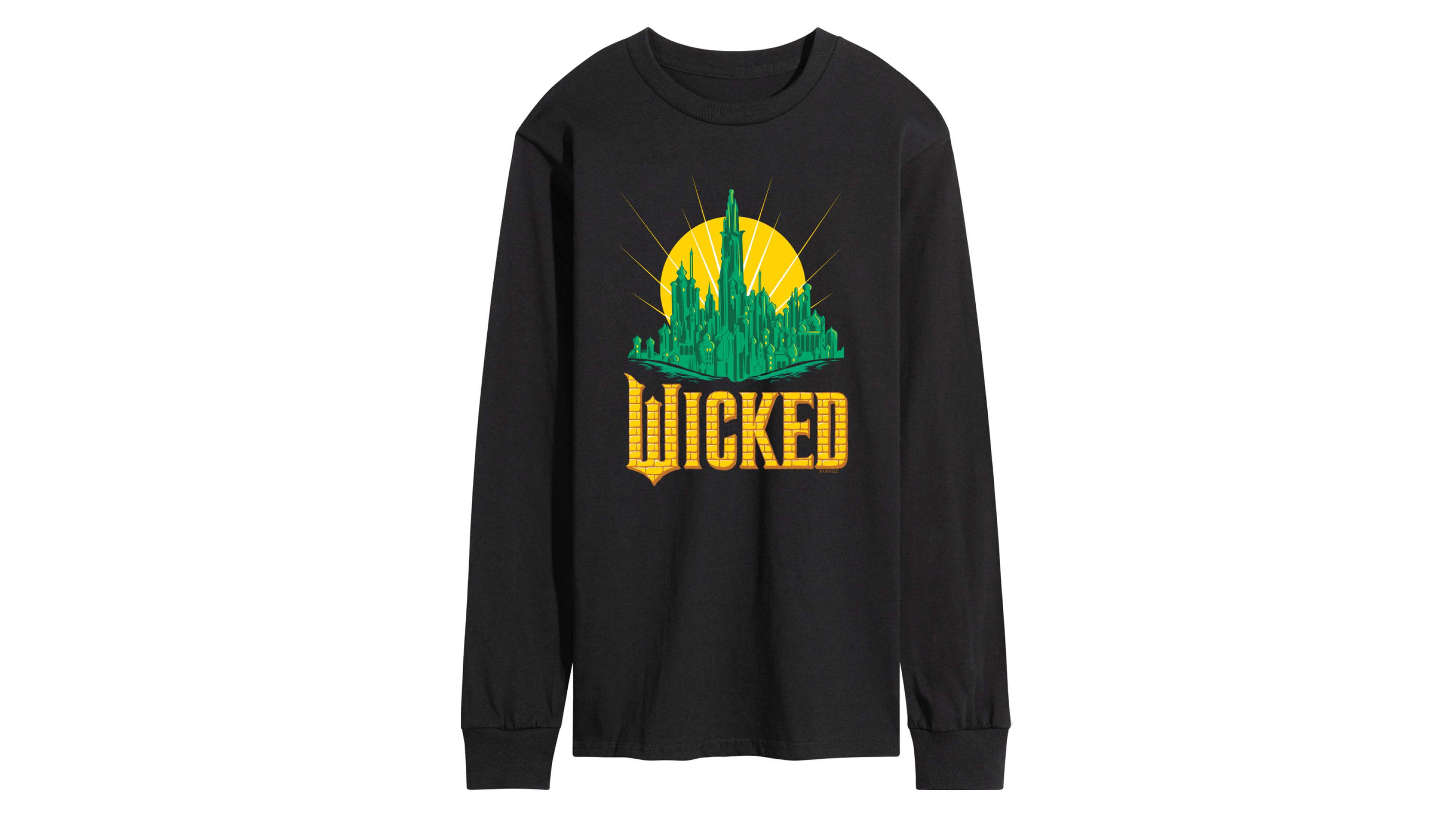 Airwaves Men's Wicked Part 2 Emerald City Graphic Printed Long-Sleeve T-Shirt